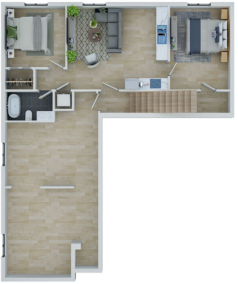 Silk basement V 3d